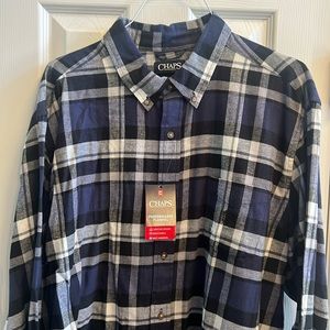 Chaps, Men’s XXL Performance Flannel, NWT